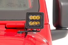 Load image into Gallery viewer, LED Light Kit | Hinge Mount | 2" Black Pair | White DRL | Jeep Gladiator JT/Wrangler JL (18-26)