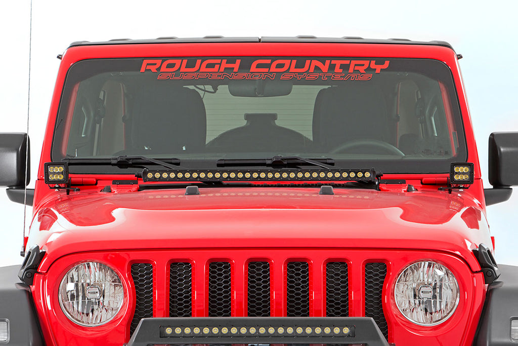 LED Light Kit | Hinge Mount | 2" Black Pair | Jeep Gladiator JT/Wrangler JL (18-26)