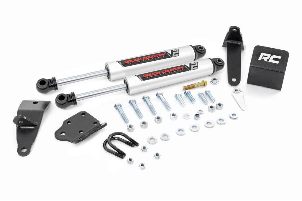 V2 Steering Stabilizer | Dual | 2-8 Inch Lift | Ram 2500 (03-13)/3500 (11-12) 