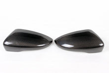 Load image into Gallery viewer, VW Scirocco Carbon Fiber Mirror Covers – Gloss Black Caps (2013–2016)