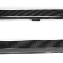 Load image into Gallery viewer, VW Golf MK7 GTI Carbon Fiber Side Skirt Extensions – Gloss Black (2014–2016)