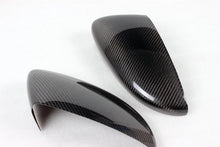 Load image into Gallery viewer, VW Scirocco Carbon Fiber Mirror Covers – Gloss Black Caps (2013–2016)