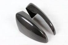 Load image into Gallery viewer, VW Scirocco Carbon Fiber Mirror Covers – Gloss Black Caps (2013–2016)