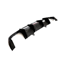 Load image into Gallery viewer, Audi A4 B9 Sedan Carbon Fiber Gloss Black Rear Bumper Diffuser 2018 - 2019