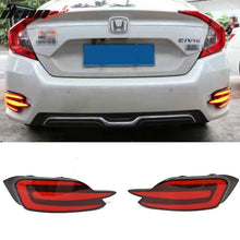 Load image into Gallery viewer, 2016-2018 Honda Civic 10th 4Dr Red LED Light Rear Bumper Lamp