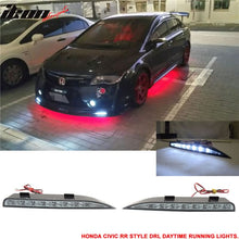 Load image into Gallery viewer, Fits 06-11 Civic Mugen RR Front Bumper + Bumper Lip Spoiler + LED DRL