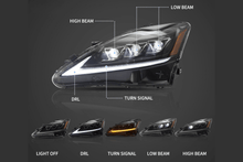 Load image into Gallery viewer, Lexus IS250/IS250C/IS350/IS220d &amp; ISF(XE20) Black Matrix Projector Headlights (2006-2014)