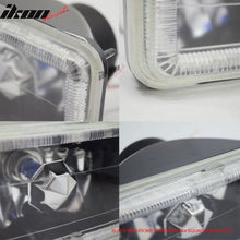 Load image into Gallery viewer, Universal 4X6 Square H4 Headlight Lamp With Halogen Bulb Clear Lens