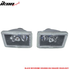 Load image into Gallery viewer, Universal 4X6 Square H4 Headlight Lamp With Halogen Bulb Clear Lens