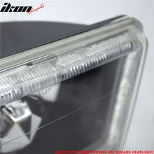Load image into Gallery viewer, Universal 4X6 Square H4 Headlight Lamp With Halogen Bulb Clear Lens