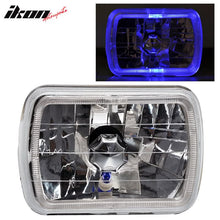 Load image into Gallery viewer, 7X6 Inches Blue Halo Diamond Headlights Lamps Square