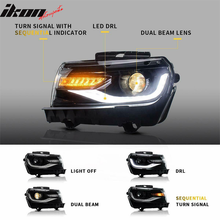 Load image into Gallery viewer, 2014-2015 Chevy Camaro SS Style Front Bumper w/ Fog Lamps &amp; Headlamps