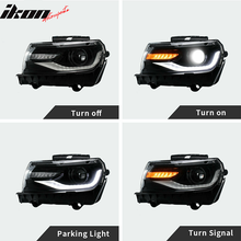 Load image into Gallery viewer, 2014-2015 Chevy Camaro 1LE Style Front Bumper Cover w/ Headlights