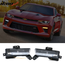 Load image into Gallery viewer, 2016-2018 Chevy Camaro SS Fog Lights w/ Amber Truning Signal ABS PC