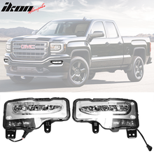 Load image into Gallery viewer, 2016-2019 Sierra 1500&amp; Silverado 1500 Clear Lens Fog Lights Pair ABS
