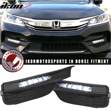 Load image into Gallery viewer, Fits 16-17 Honda Accord LED Fog Lights Kit w/ Bezel Switch Wires