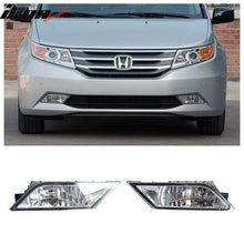 Load image into Gallery viewer, Fits 11-13 Honda Odyssey OE Front Fog Light Fog Lamp Clear Lens Pair