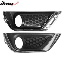 Load image into Gallery viewer, Fits 17-18 Jeep Compass Front Clear Glass Lens Black Cover Shell Pair