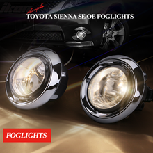 Load image into Gallery viewer, 2017-2018 Toyota Sienna Black Housing With Clear Lens Fog Light ABS