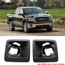 Load image into Gallery viewer, 2014-2015 GMC Sierra OE Style Spotlights Fog Lights Covers Black ABS