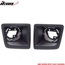 Load image into Gallery viewer, 2014-2015 GMC Sierra OE Style Spotlights Fog Lights Covers Black ABS