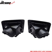 Load image into Gallery viewer, 2014-2015 GMC Sierra OE Style Spotlights Fog Lights Covers Black ABS