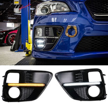 Load image into Gallery viewer, 2015-2017Â Subaru WRX Sti White DRL &amp; Amber Switchback Fog Light Covers