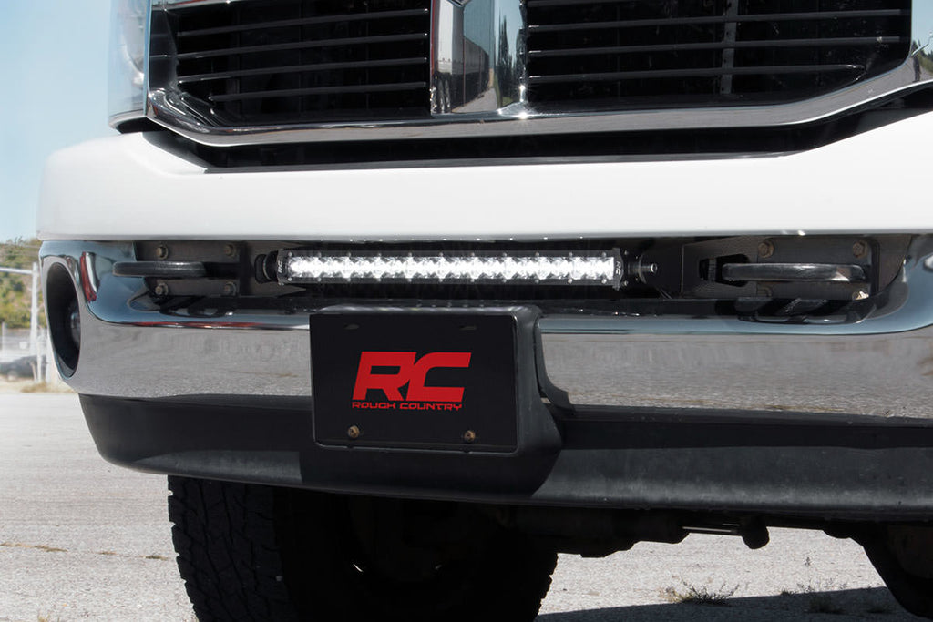 LED Light Kit | Bumper Mount | 20" Black Single Row | Ram 2500 (03-18)/3500 (03-18) 