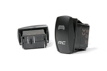 Load image into Gallery viewer, Rocker Switch | 2x1 with Logo | Blue Back Light