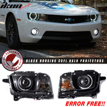 Load image into Gallery viewer, Fits 10-13 Camaro CCFL Halo Projector Headlights Head Lamps Light Pair