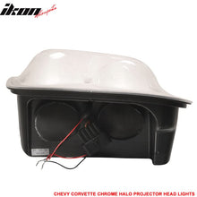 Load image into Gallery viewer, 1997-2004 Chevy Corvette C5 Chrome Housing LED Halo Rim Headlight Lamp