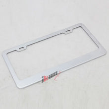 Load image into Gallery viewer, 2PC Chrome Steel License Plate Frame + Screw Cap Car Truck Van SUV