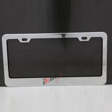 Load image into Gallery viewer, 2PC Chrome Steel License Plate Frame + Screw Cap Car Truck Van SUV