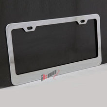 Load image into Gallery viewer, 2PC Chrome Steel License Plate Frame + Screw Cap Car Truck Van SUV