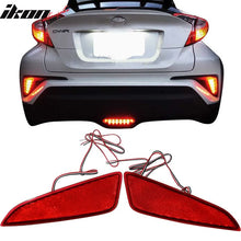 Load image into Gallery viewer, 2018-2022 Toyota CHR Red Lens Rear Reflectors Lights Tail Lights