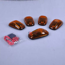 Load image into Gallery viewer, 5Pc Oval Top Cab Roof Lights Running Marker Yellow Len Dodge Ford