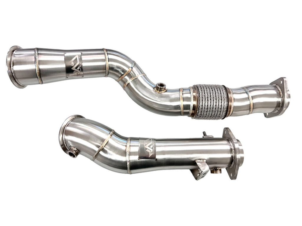 MAD S58 Downpipes S58 M2 M3 M4 G80 G82 G83 W/ Flex Section Ceramic coated