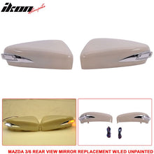 Load image into Gallery viewer, 2014-2016 Mazda 3 6 Side Mirror Outer Shell Cover Replacement CCFL ABS