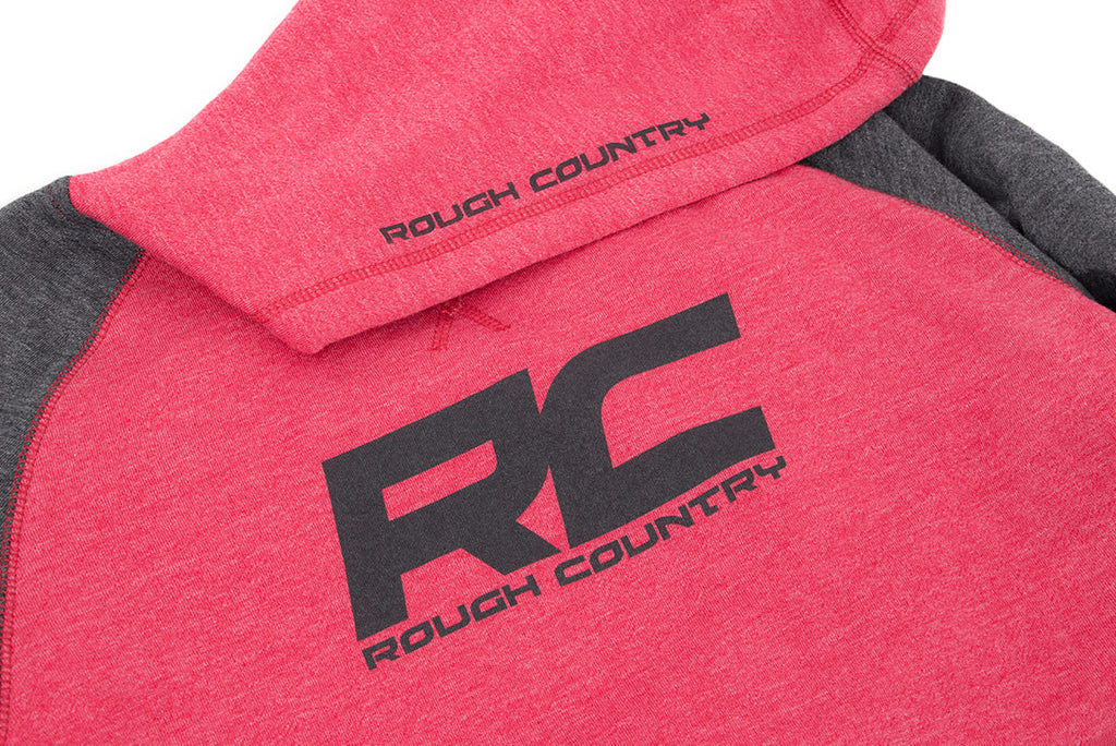 Rough Country Hoodie | Heater | Red/Gray | 2XL
