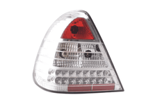 Load image into Gallery viewer, Mercedes Benz C-Class (202) Chrome Clear LED Taillights Set (1996-2000)