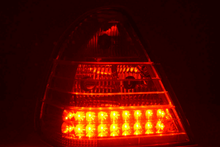 Load image into Gallery viewer, Mercedes Benz C-Class (202) Chrome Clear LED Taillights Set (1996-2000)