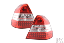 Load image into Gallery viewer, Mercedes Benz C-Class (202) Red LED Taillights Set (1996-2000)