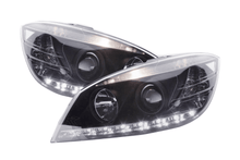 Load image into Gallery viewer, Mercedes Benz C-Class (204) Black LED Headlights with Daytime Running Lights (2007-2010)