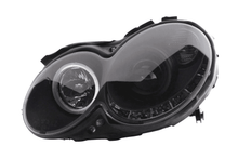 Load image into Gallery viewer, Mercedes Benz CLK (209) Black LED Headlights with Daytime Running Lights (2004-2009)