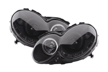 Load image into Gallery viewer, Mercedes Benz CLK (209) Black LED Headlights with Daytime Running Lights (2004-2009)
