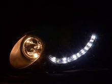 Load image into Gallery viewer, Mercedes Benz CLK (209) Black LED Headlights with Daytime Running Lights (2004-2009)