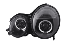 Load image into Gallery viewer, Mercedes Benz E-Class (210) Black Angel Eye Headlights (1999-2001)