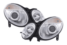 Load image into Gallery viewer, Mercedes Benz E-Class (211) Chrome Headlight Set (2002-2006)