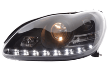 Load image into Gallery viewer, Mercedes Benz S-Class (220) Black LED Headlights with Daytime Running Lights (2002-2005)