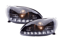 Load image into Gallery viewer, Mercedes Benz S-Class (220) Black LED Headlights with Daytime Running Lights (2002-2005)